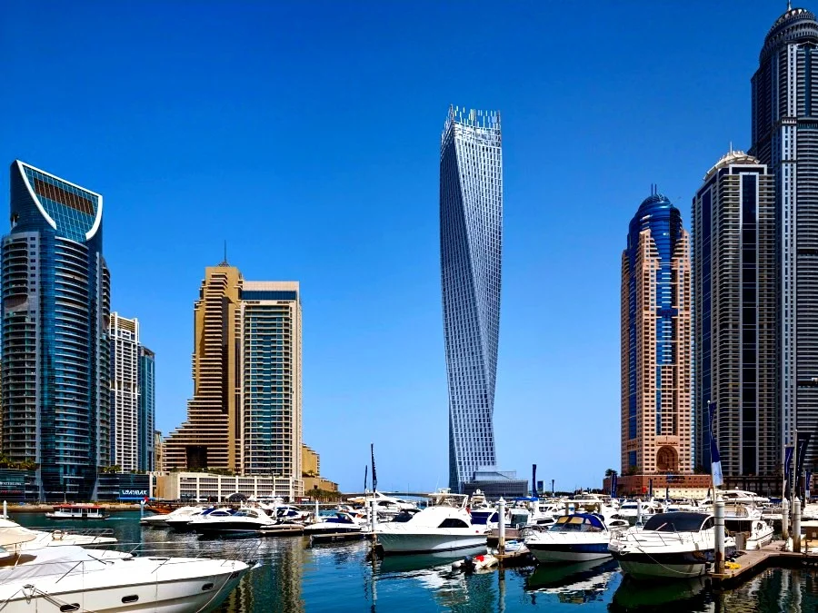 Cayan Tower, Dubai Marina, a project protected with Penetron